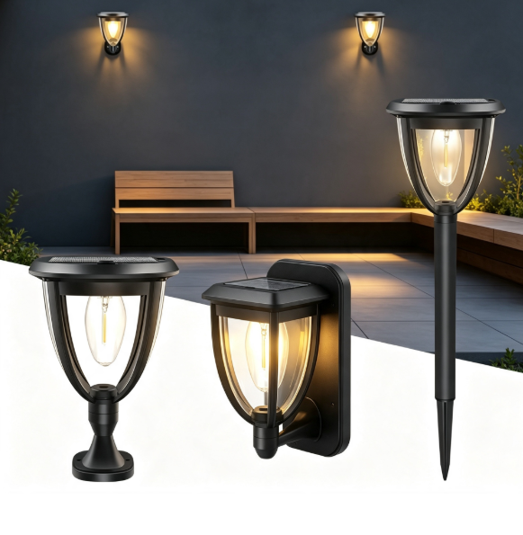 Outdoor Lighting Ip65 - 2PCS Outdoor Solar Light, Solar Powered