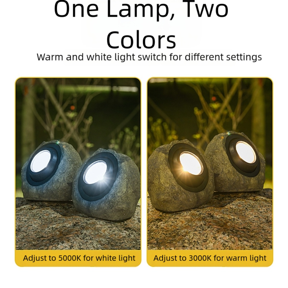Outdoor Lighting Ip65 - IP65 Waterproof Solar Powered Stone Lamp