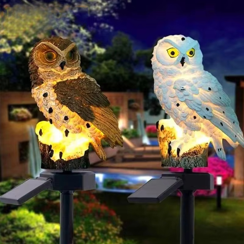 Solar Owl Garden Stake Lights  - Outdoor Lighting And Landscape recension och pris