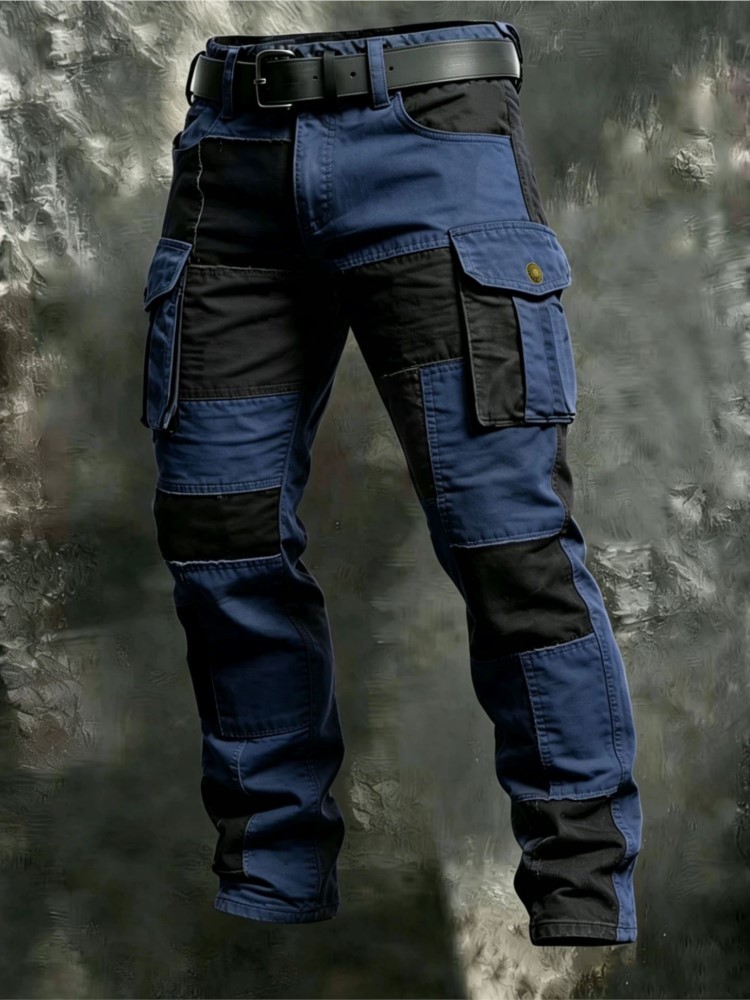 Cotton Men Cargo Pants Khaki C - Outdoor Lighting Black recension och pris