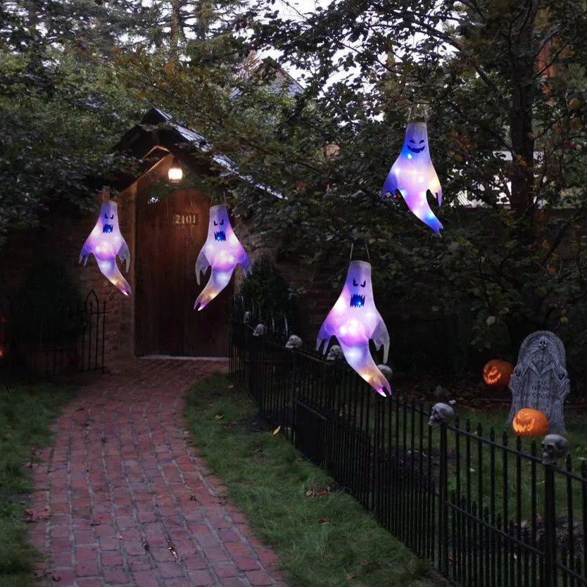 Halloween LED Ghost Windsock H - Outdoor Lighting Effects recension och pris