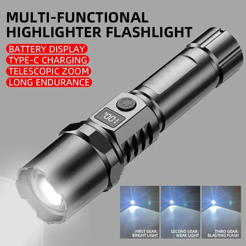 Powerful Led Handheld Flashlig - Outdoor Lighting Waterproof recension och pris