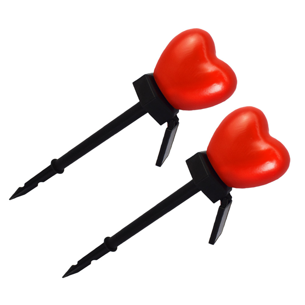 2 Pcs Decoration Heart Solar L - Outdoor Lighting Pathway recension och pris