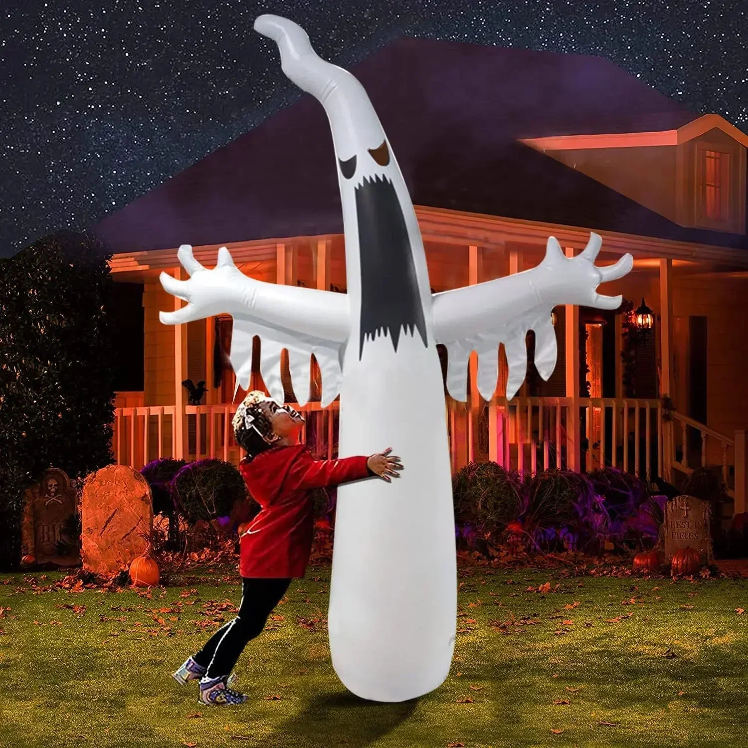 Halloween Inflatable Scary Gho - Outdoor Lighting Effects recension och pris