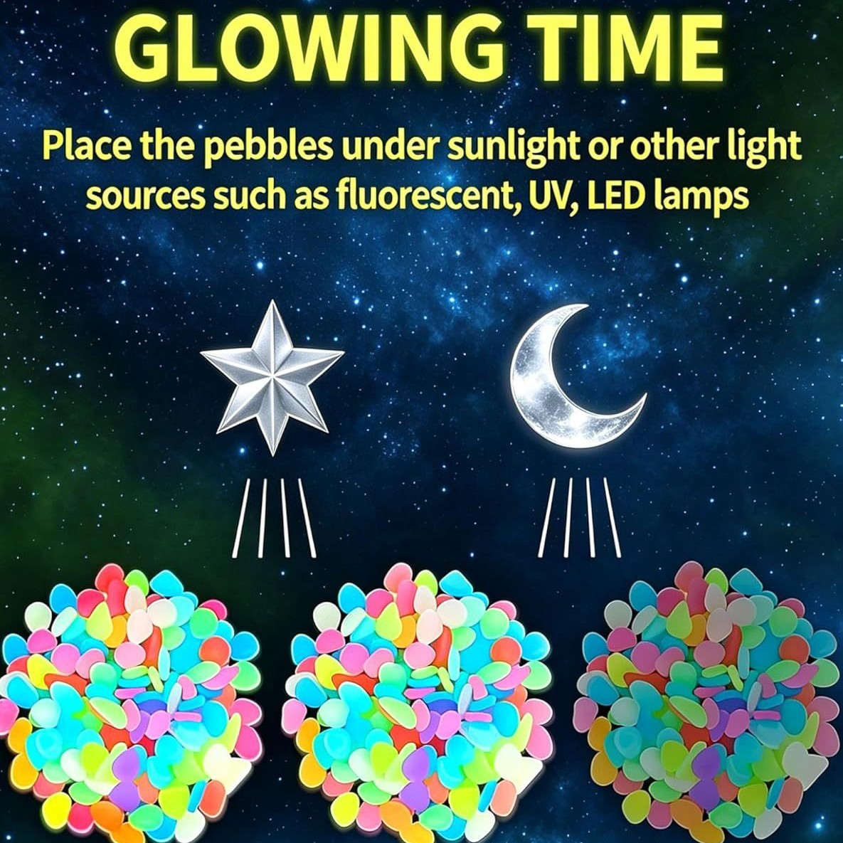 Colorful Glow In The Dark Lumi - Outdoor Lighting Pathway recension och pris