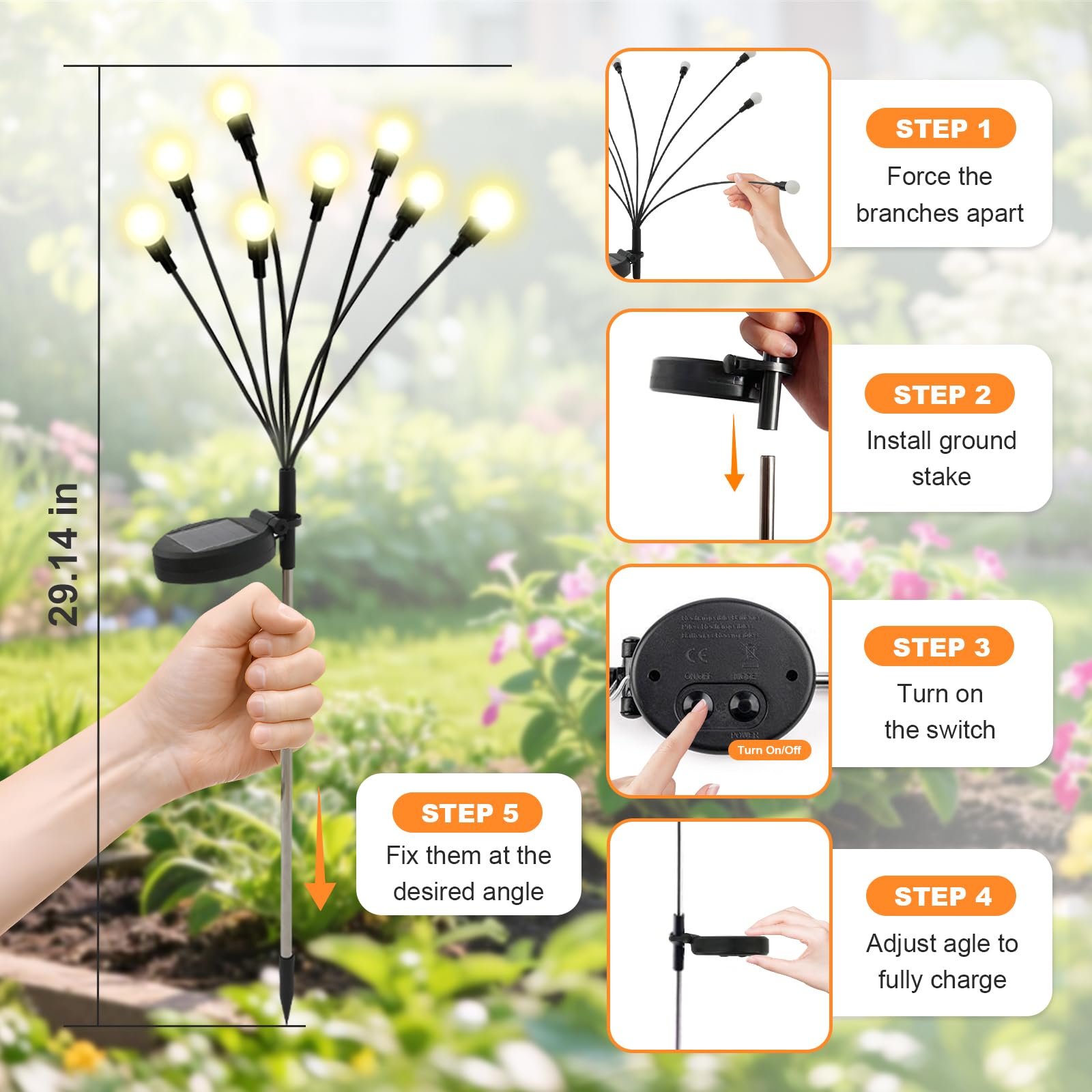Solar Garden Decorative Lights - Outdoor Lighting Pathway recension och pris