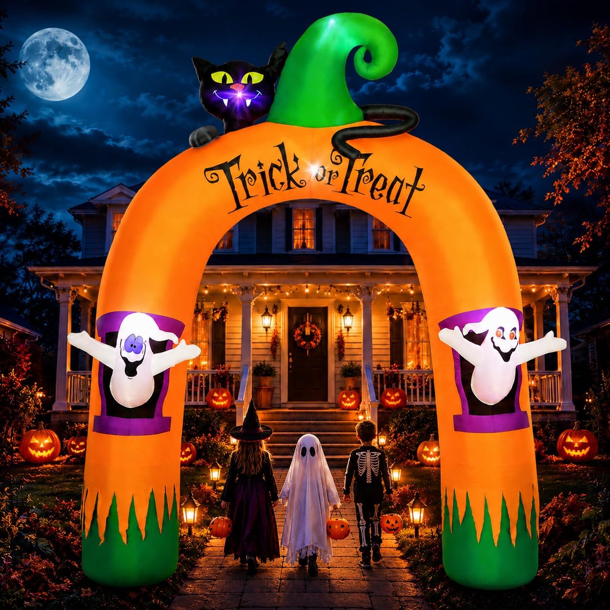 Halloween Inflatable Archway 1 - Outdoor Lighting Black recension och pris