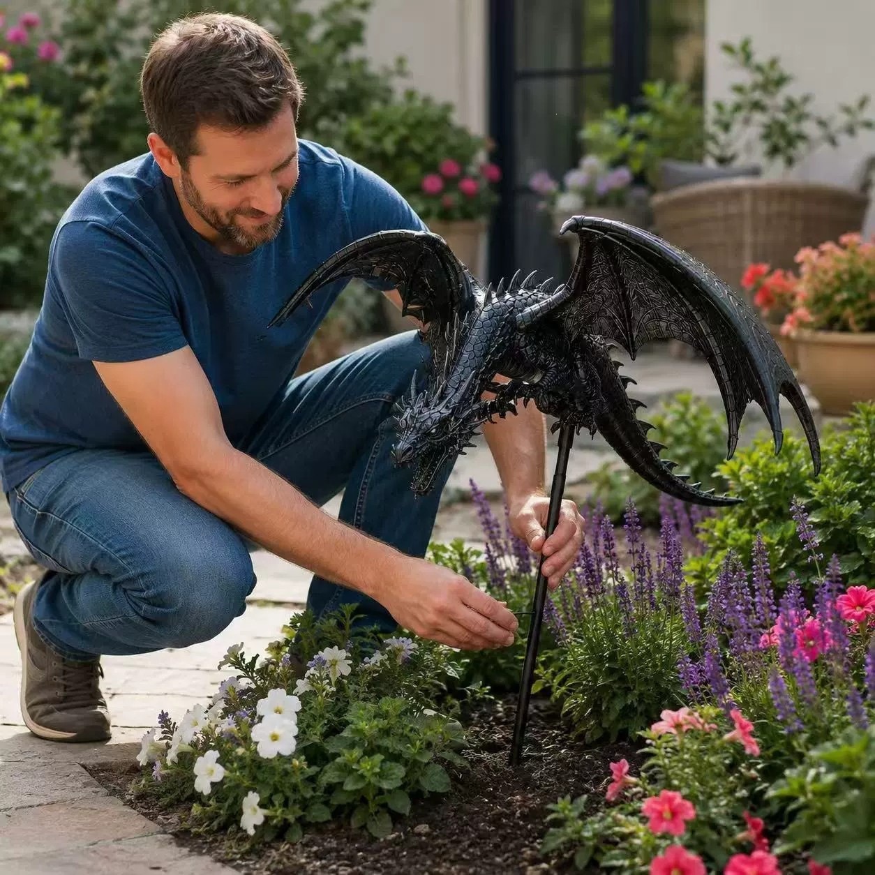 Solar Dragon Fire Garden Light - Outdoor Lighting Pathway recension och pris