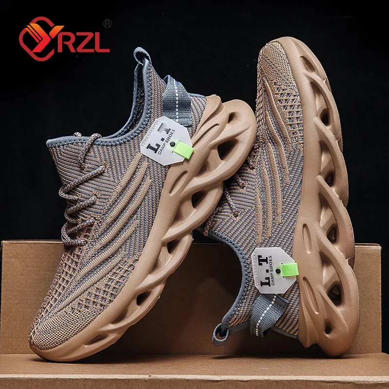 YRZL Men Sports Running Black  - Outdoor Lighting Black recension och pris