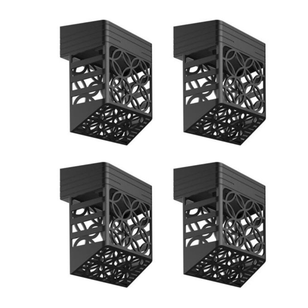 Solar Powered LED Garden Fence - Outdoor Lighting Black recension och pris